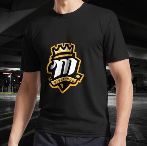Mississippi River Kings Active Logo T-Shirt Funny Size Mode American T-shirt S разноцветный