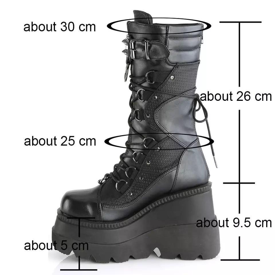 European & American Plus Size Thick-Soled Long Boots - Women's Autumn & Winter Lace-Up Round Toe Fashion Boots