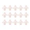 100Pcs Airplane Shaped Paper Clips Metal Lightweight Multipurpose Cute Shaped Paperclips Bookmarks
