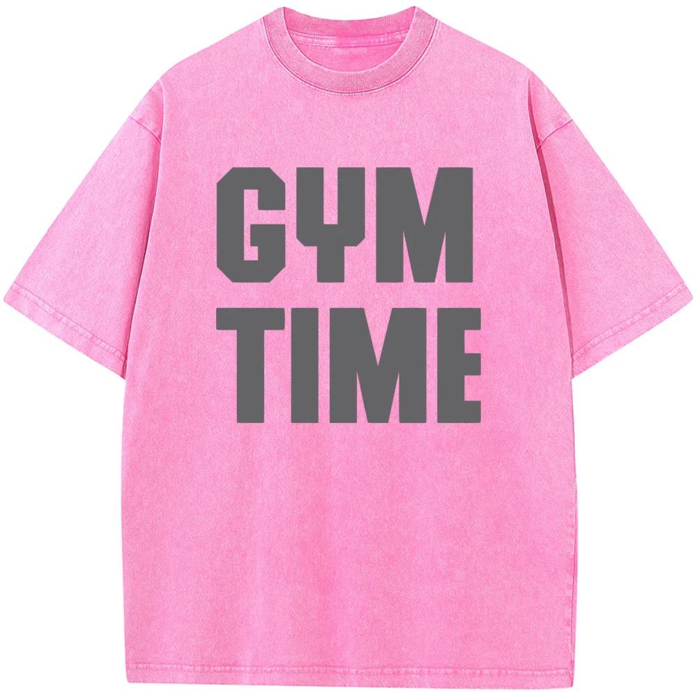 

Мужская футболка с коротким рукавом Fitness Time Мужская Женская Повседневная Футболка Оверсайз Винтажная Унисекс Выстиранная Старая Футболка 90-х 3XL