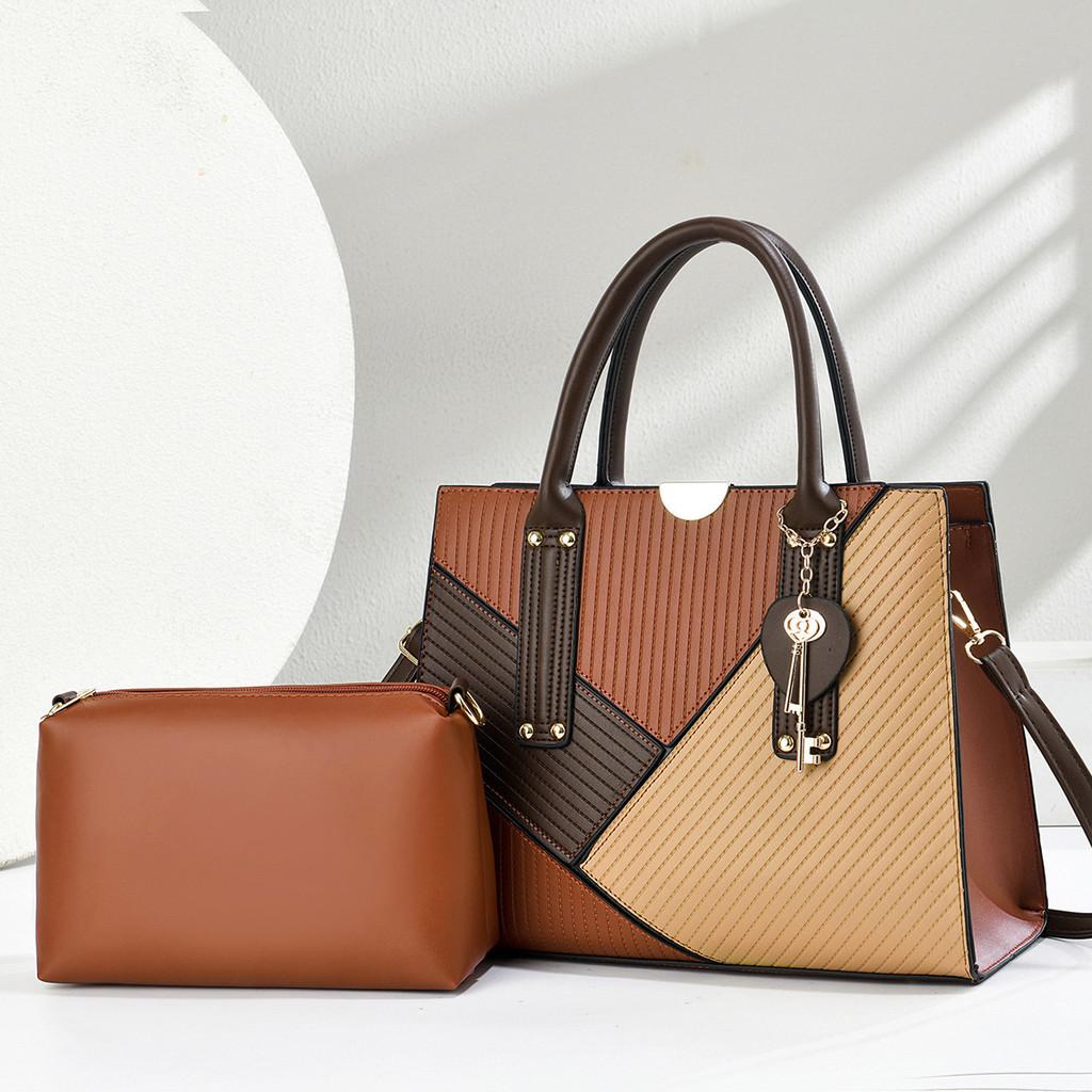 Pu Handbag With Metal Accents For Daily Office And Casual Wear