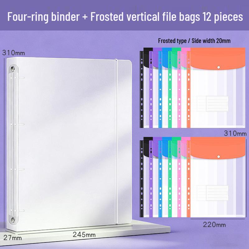 A4 Transparent Document Organizer - Leaf Folder, Office Storage, Test Paper Holder