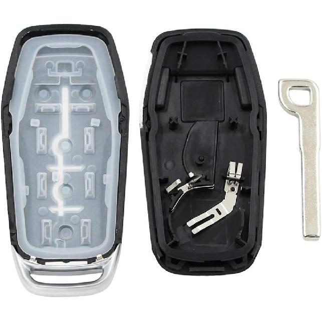 Keyless Entry Remote Smart Key Fob Shell Case Button Pad Cover for Ford Fusion Mustang Explorer Lincoln MKZ MKC 2013-2017