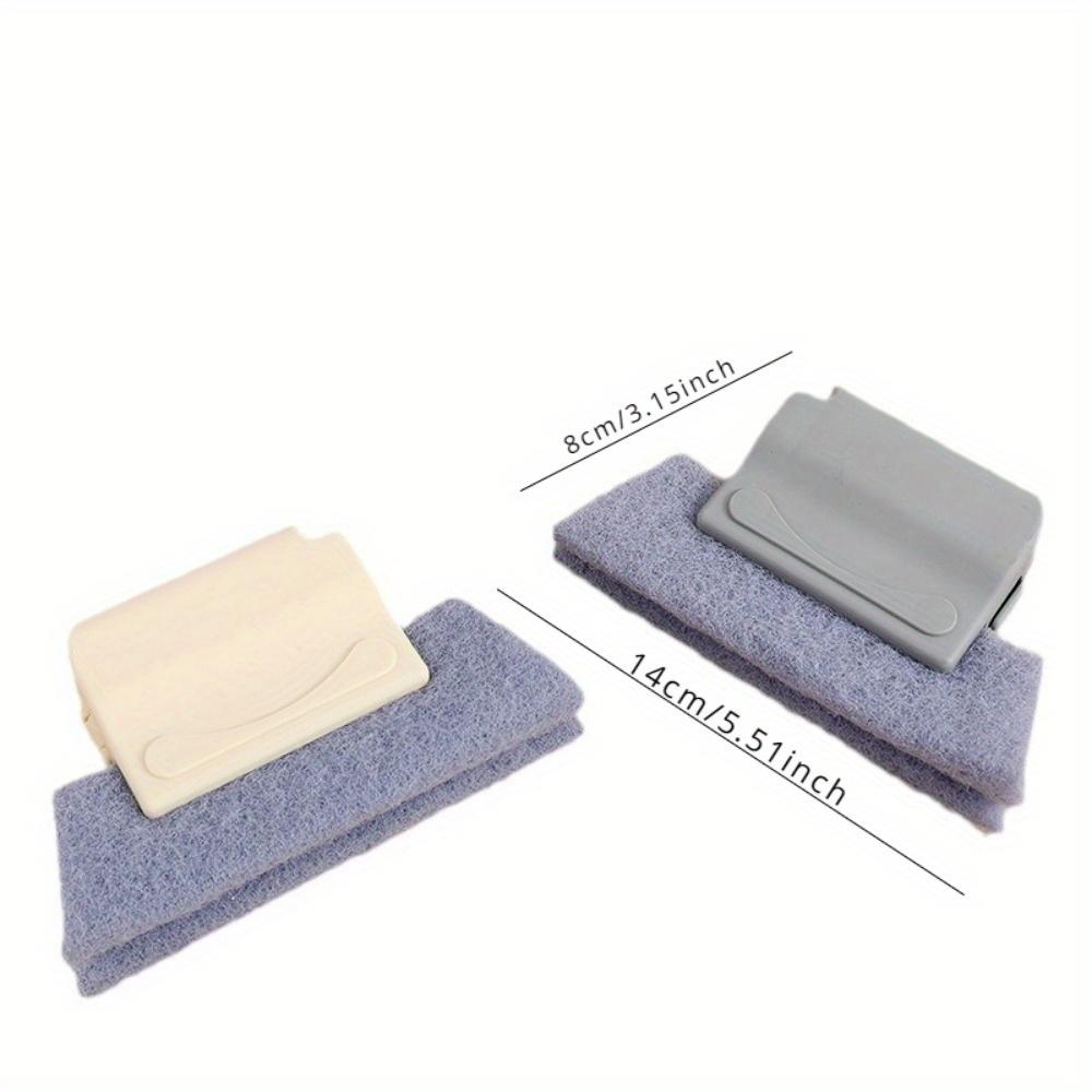 Multifunktionale Vertiefungsreinigungsbürste Fensterglasreinigungswerkzeug Reinigen von Fenstern und Türen schwer erreichbare Ecken kleine Bürste Reinigungszubehör