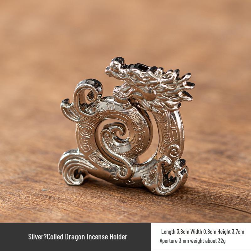 Fisherman Fishing Line Incense Holder: Indoor Tea Ceremony Ornament, Alloy Incense Burner Base.