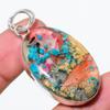 Spiny Oyster Gemstone Handmade 925 Sterling Silver Jewelry Pendant 2.05" M2v28