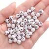 220Pcs Acrylic Beads Letter Round Loose Beads For DIY Necklace Bracelet Earrings Jewelry Making Craft Accessories