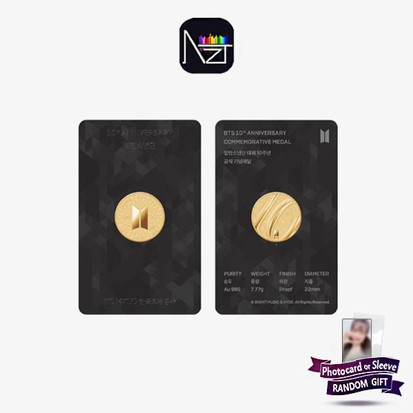

[ПРЕДЗАКАЗ] Памятная медаль к 10-летию BTS (Золото 1/4 унции)