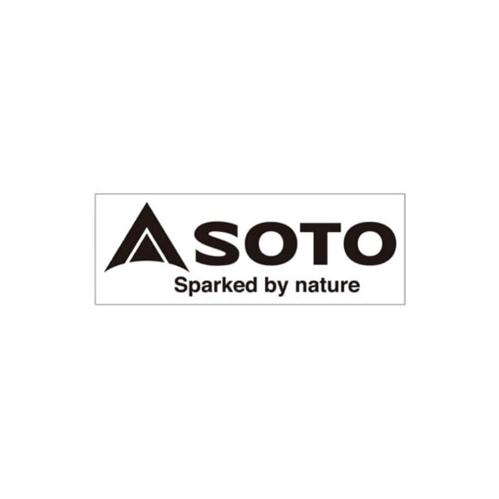 

SOTO Logo Seal Sticker SOTO Cutting Sticker S x Black (11 3.7cm) ST-SSBK