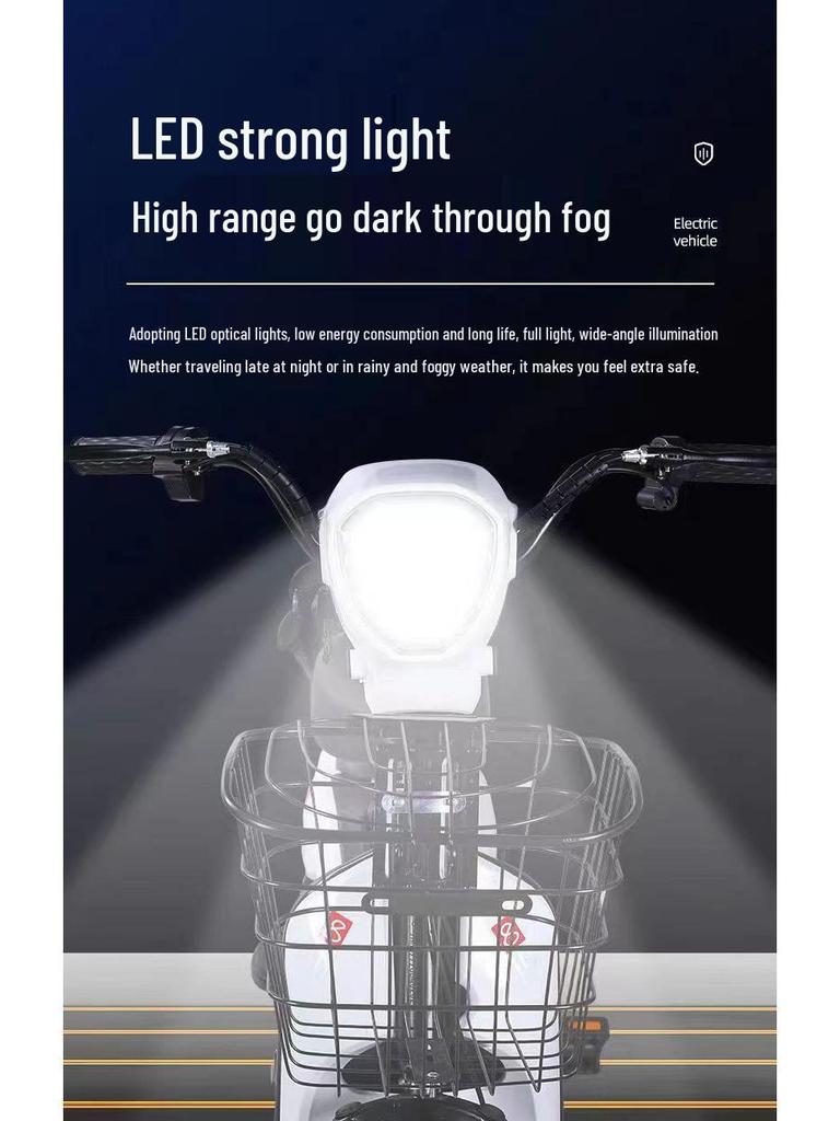 48V Lithium Battery Adult Electric Commuter Bike