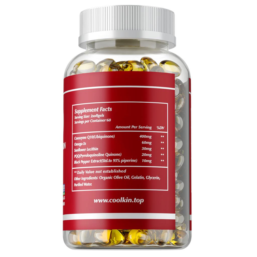 Highly absorbable Coenzyme Q10 supplement, a powerful antioxidant that supports heart health and energy production, and is easily absorbed.
