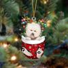 Festival Dog Hanging Charm Acrylic Dog Pendant Christmas Decoration Hanging Dog Ornament for Tree Adornment