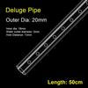 1Pcs Transparent Outflow Pipe Acrylic Rain Shower Outlet Tube New Aquarium Filter