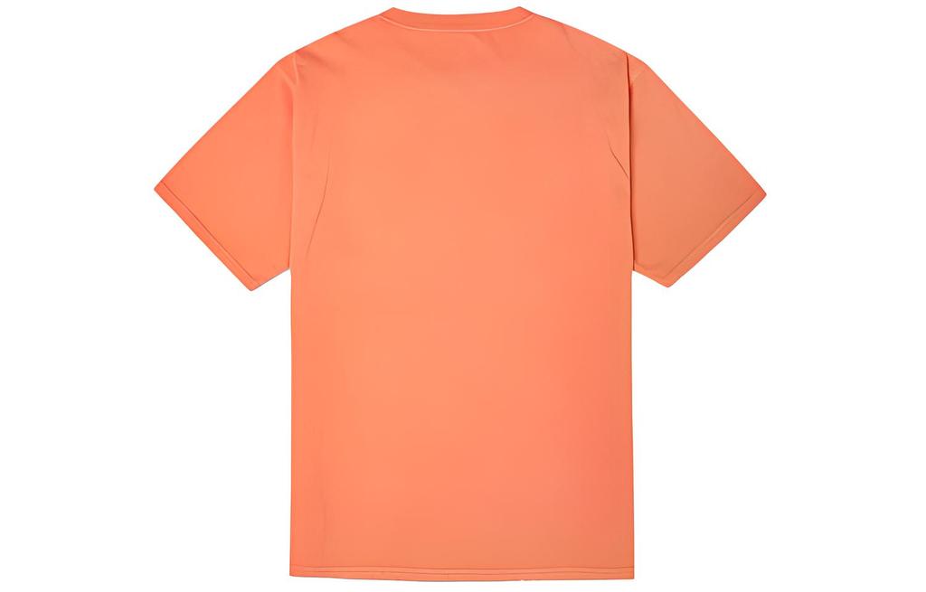 Converse T Shirts Men's Orange Crew Neck Moderate Straight Fit 10021491-A01