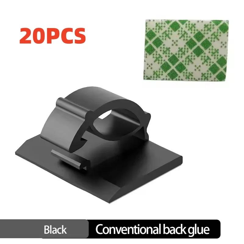 Xiaomi 50/20/10PCS Cable Organizer Clips Wire Winder Holder Earphone Mouse Cord Clip Protector Management Adhesive Hooks Desk Clamp