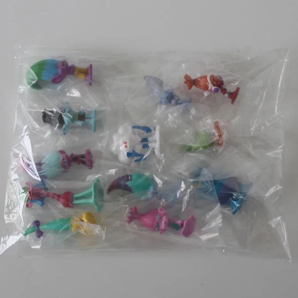 18PCS Trolls Branch Critter Skitter Figure Cool Cute Kawaii Anime Figure Toy Doll Model Decoration room decoration Birthday Gift