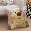 Labrador Retriever Cushion Cover Linen Pillow Case Soft Breathable Protective Couch Room Decoration