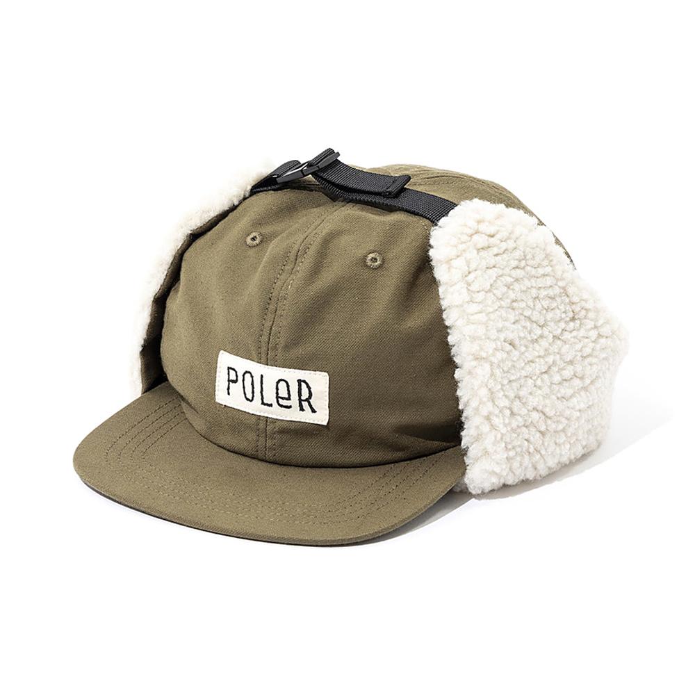POLERSTUFF Cotton Boa Flap Cap Olive
