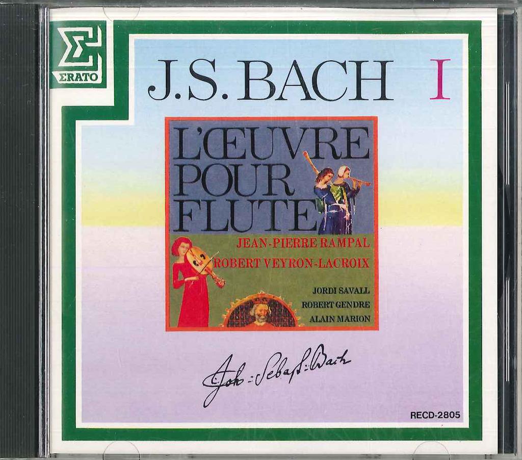 CD RAMPAL - Flute Sonatas: Rampal RECD2805 RVC Japan Classical Used