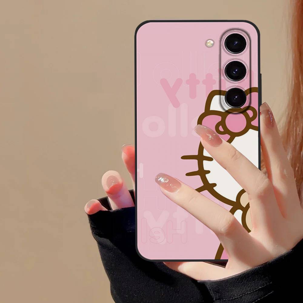 H-HelloS-S K-Kitty Cute Phone Case For Samsung Galaxy S21 S22 S23 S24ULTRA S25ULTRA FE Ultra Plus5G A52S S26 Soft Cover