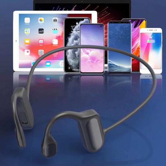 Bluetooth-compatible 5.0 Earphone Ear Hook Bone Conduction Waterproof Wireless Sports Headphone for Mobile Phone