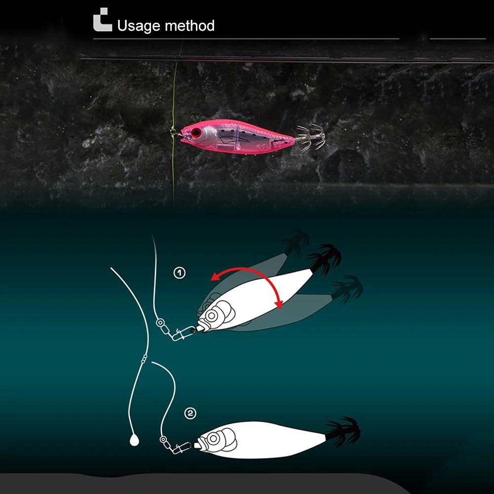 1-5PCS Squid Bait 55mm 5.5g UV Squid Jig Artificial Bait Sea Fishing Lure Fishing Bait for Webfoot Octopus EGI Cuttlefish Fishin