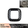 CARBON Electronic Center Parking Brake Switch Knob COVER For Chevy Silverado 19+