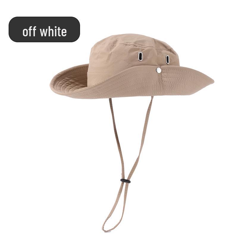 Sports Camping UV Protection Wide Brim Bucket Hat - Foldable, Breathable Sunshade for Travel & Mountaineering