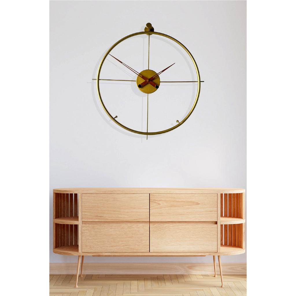 Arar Madrid 60 Cm Gold, Modern Decorative Spanish Style Wall Clock