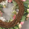 Artificial Peony Wreath Peony Flower Spring Wreaths for Wall Wedding Party Home Decor