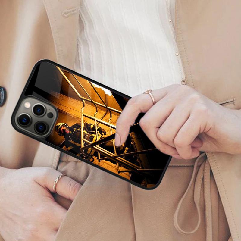

Firefighter Fire Love Magnetic Phone Case For APPLE iPhone 17 Air 16 14 13 12 Pro Max 15 Plus Wireless Charge With MagSafe Cover iPhone 14