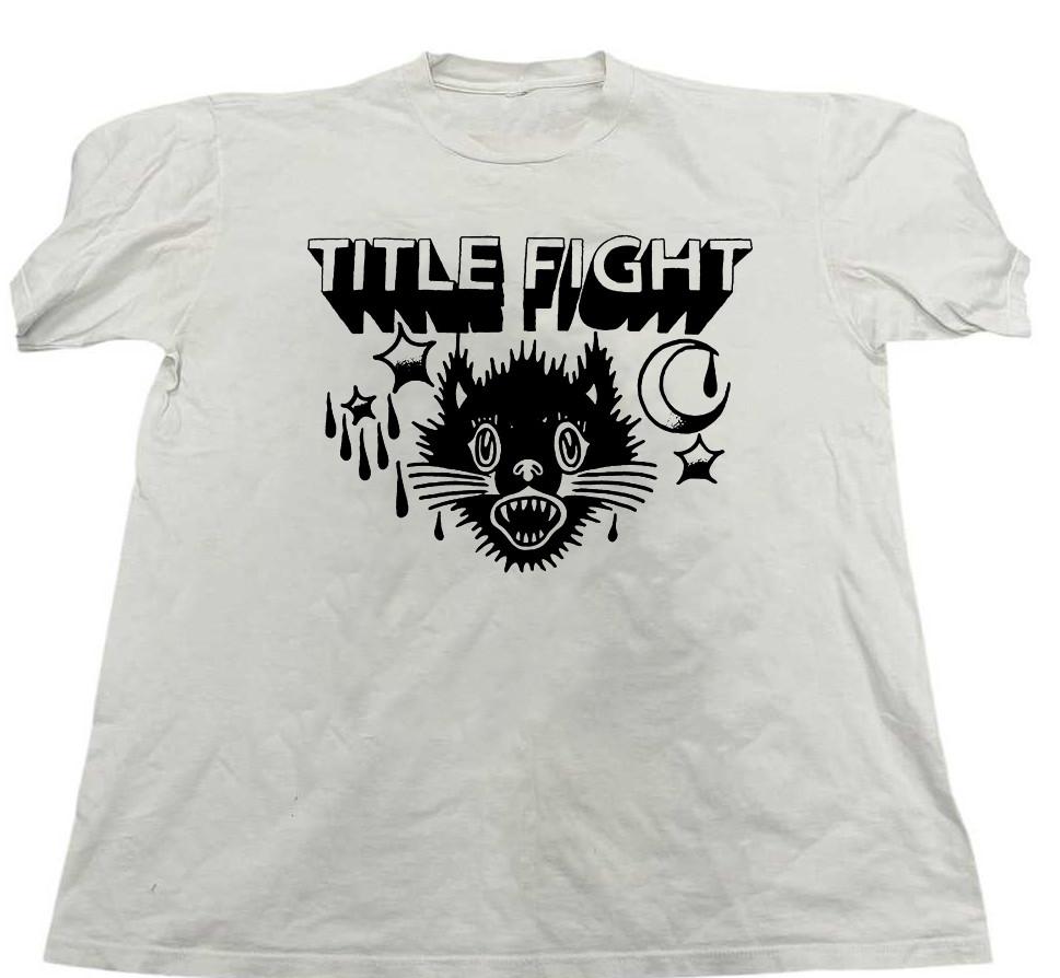 Title Fight CAT White Cotton T Shirt Full size S-5XL Unisex HL84 Unisex T-Shirt XXL