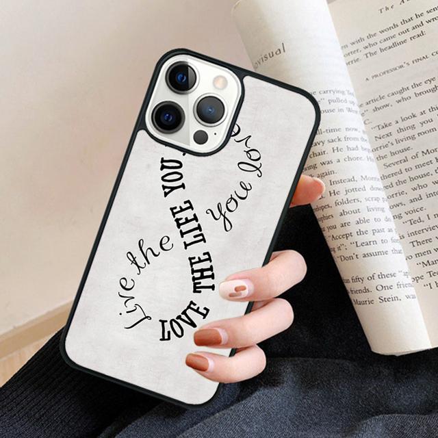 Beautiful Life Inspirational Quote Phone Case Cover for iPhone 17 Air 16 15 14 13 11 12 Pro Max Plus Fundas