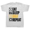Funny Eat Sleep Golf Repeat T Shirts Summer Style Graphic Cotton Streetwear Short Sleeve Golfing Gifts Tshirt Mens Clothing