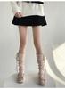 Korean Style Lace-Up Bow Knit Leg Warmers for Girls