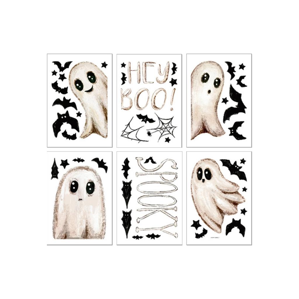 Static Cling Window Decals - Spooky Halloween Window Stickers For Indoor & Outdoor Decor