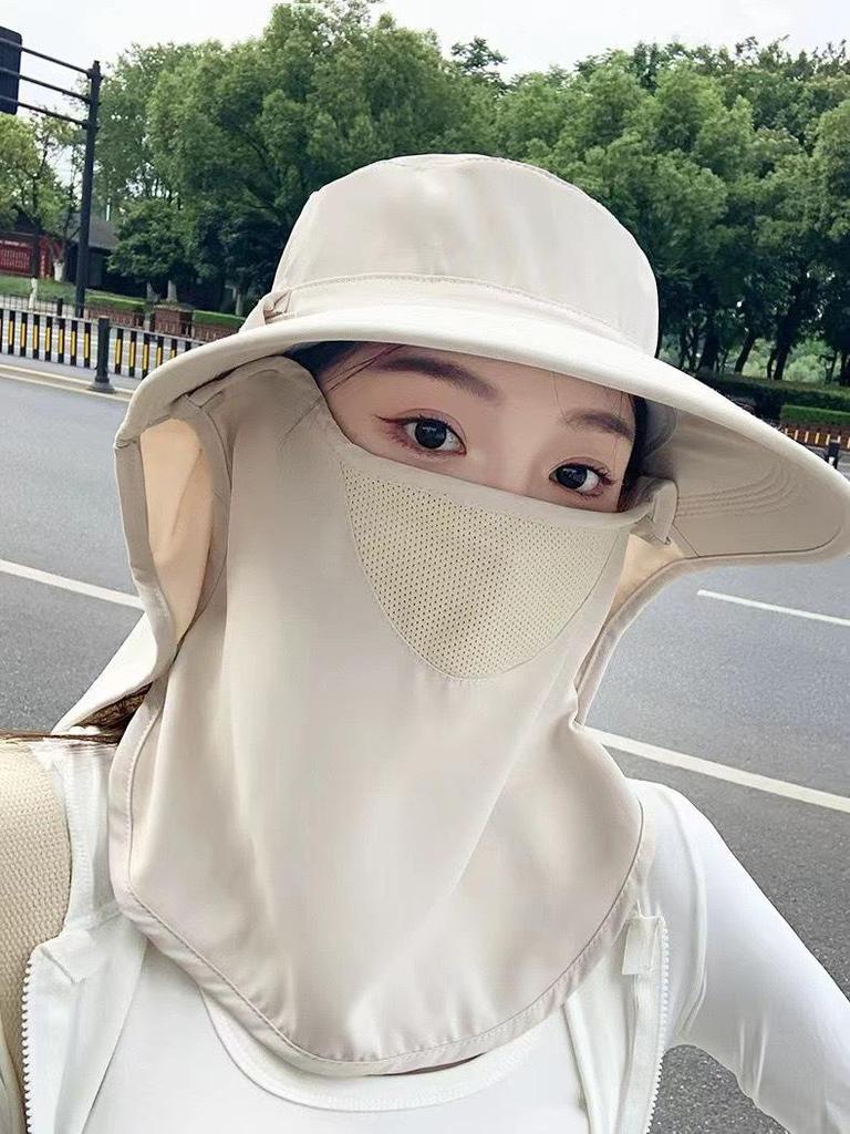 All-Around UV Protection Sun Hat with Breathable Face Shield and Neck Guard