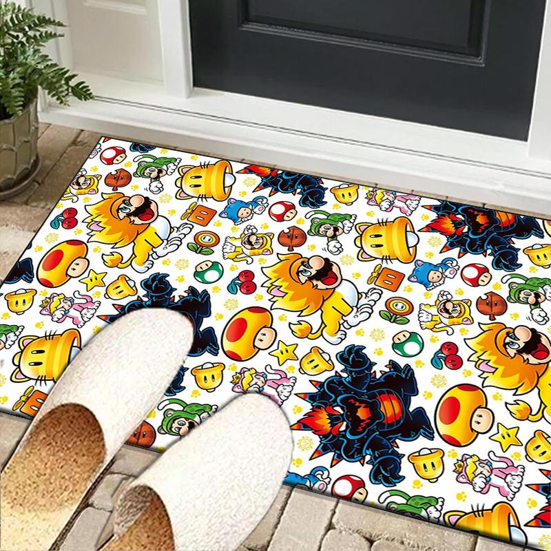 Princess Peach Adventure Office Rug Chair Mat, Game Carpet, Suitable for Front Door, Bedroom, Living Room, Desk, Holiday Gift