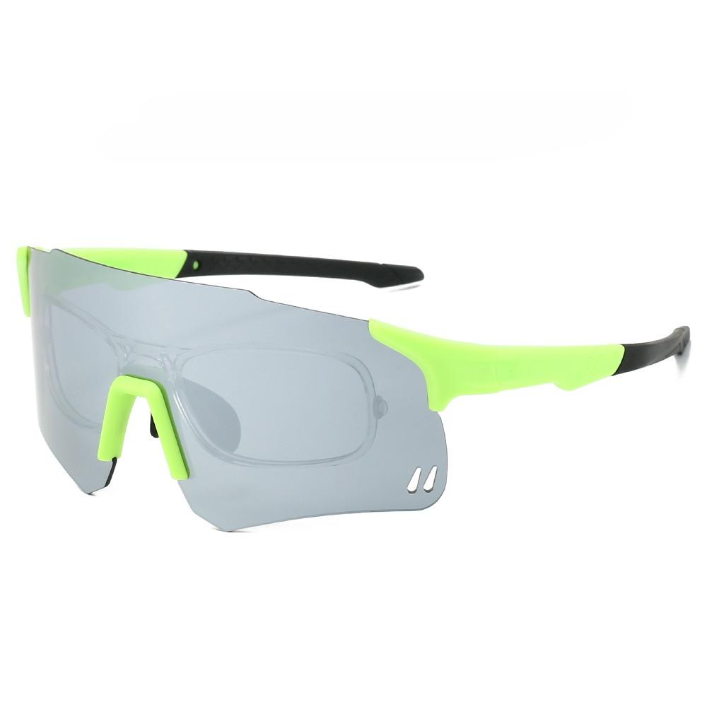 Rimless Sports Protective Sunglasses Men Fashion Mirror Outdoor Cycling Goggle New Women Anti-UV Windproof Shades