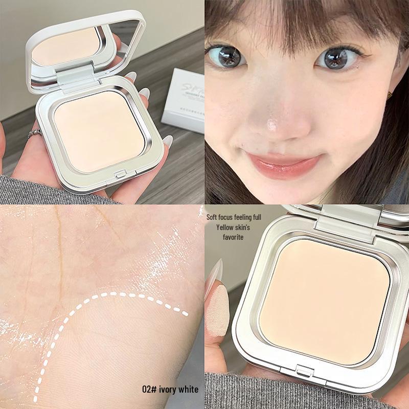 Sensory Party Mist Satin Pressed Powder Concealer - Waterproof, Sweatproof, Non-Cakey, Wet/Dry Use Setting Powder 1064.
