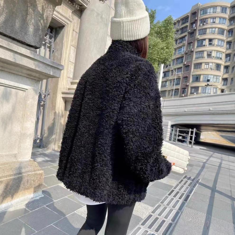Coral Fleece Autumn and Winter Outer Wear Fleece Thickened Jacket Casual Double-sided Fleece Pajamas Thermal Stand-up Collar Zipper Sweater Women