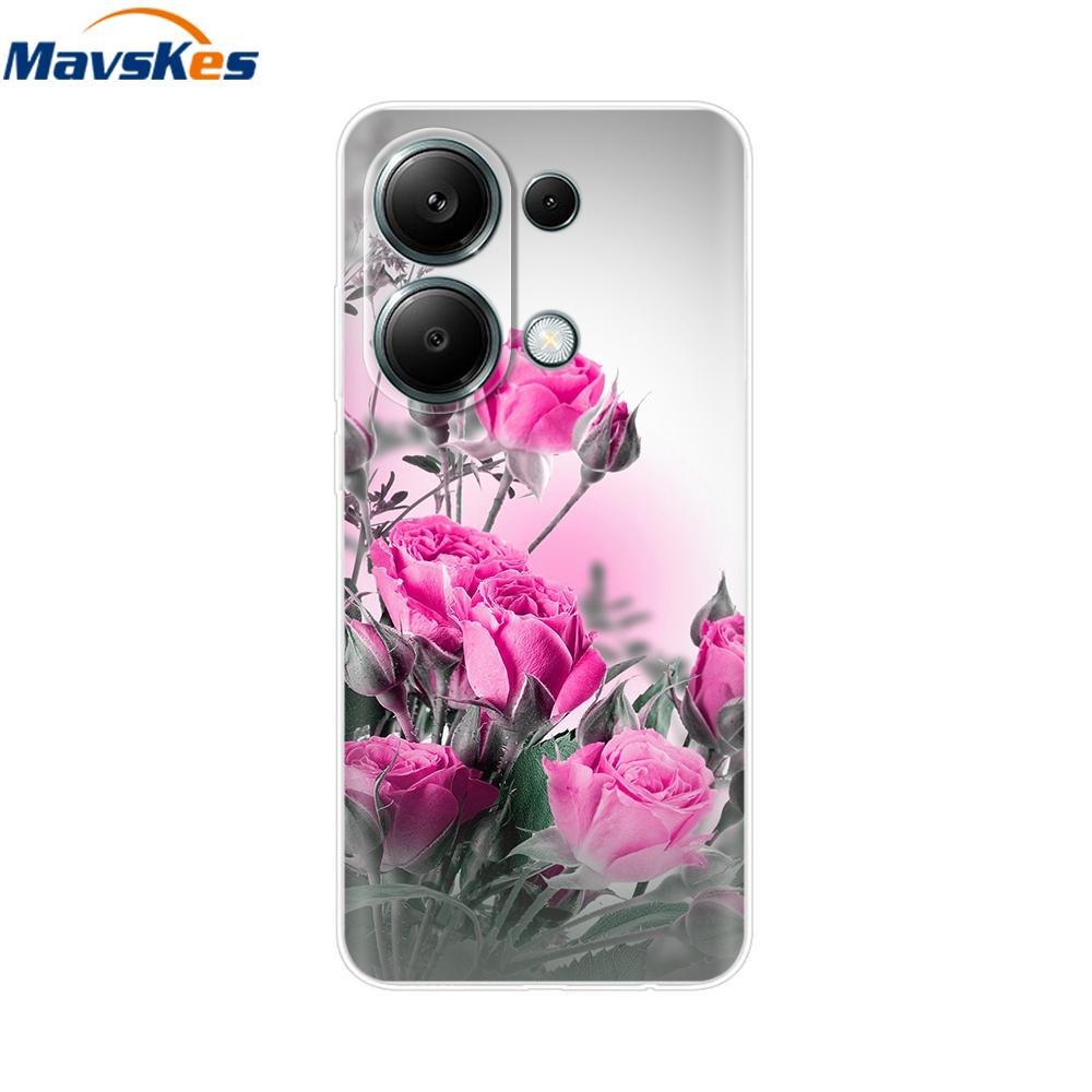 For Poco M6 Pro Case For Xiaomi Poco M6 Pro 4G Cover Fundas Coque Camera Protector Soft Silicone Phone Back Case For Poco M6 Pro