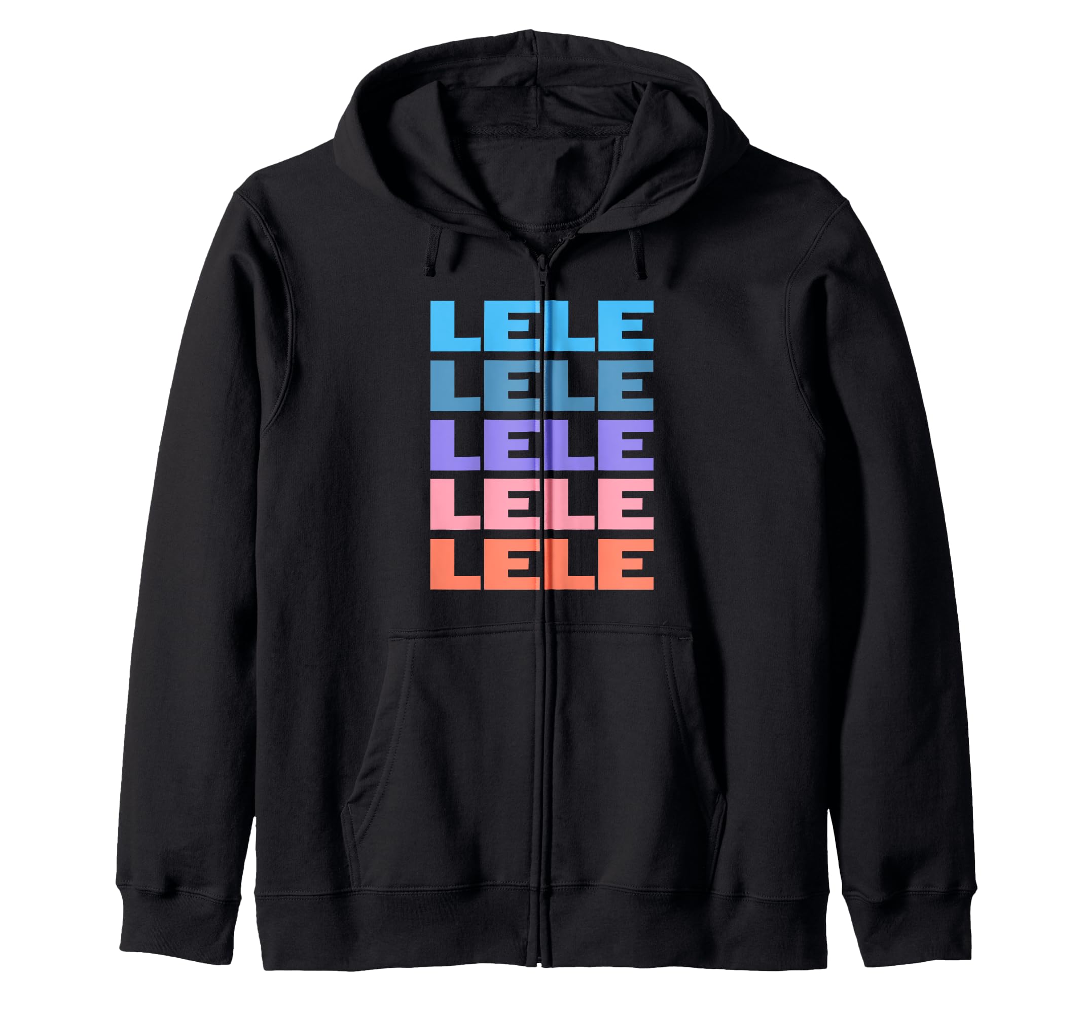 

Lele zip hoodie чёрный