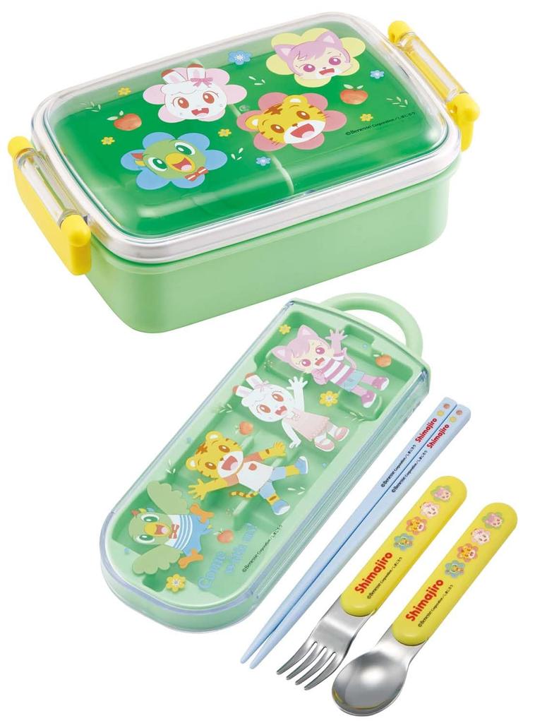 Skater Bento Shimajiro 23 for Made in Japan Box, 450ml, Design, Antibacterial, Children, (RBF3ANAG-A)