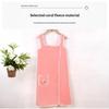 Soft Coral Fleece Wearable Bath Towel With Front Pocket Fast Water Absorption For Home Shower Spa Daily Use