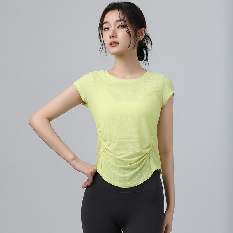 Women's Quick-Dry Yoga & Running T-Shirt - Loose, Comfortable, Slimming, Short Sleeve, Breathable Fitness Top for Summer