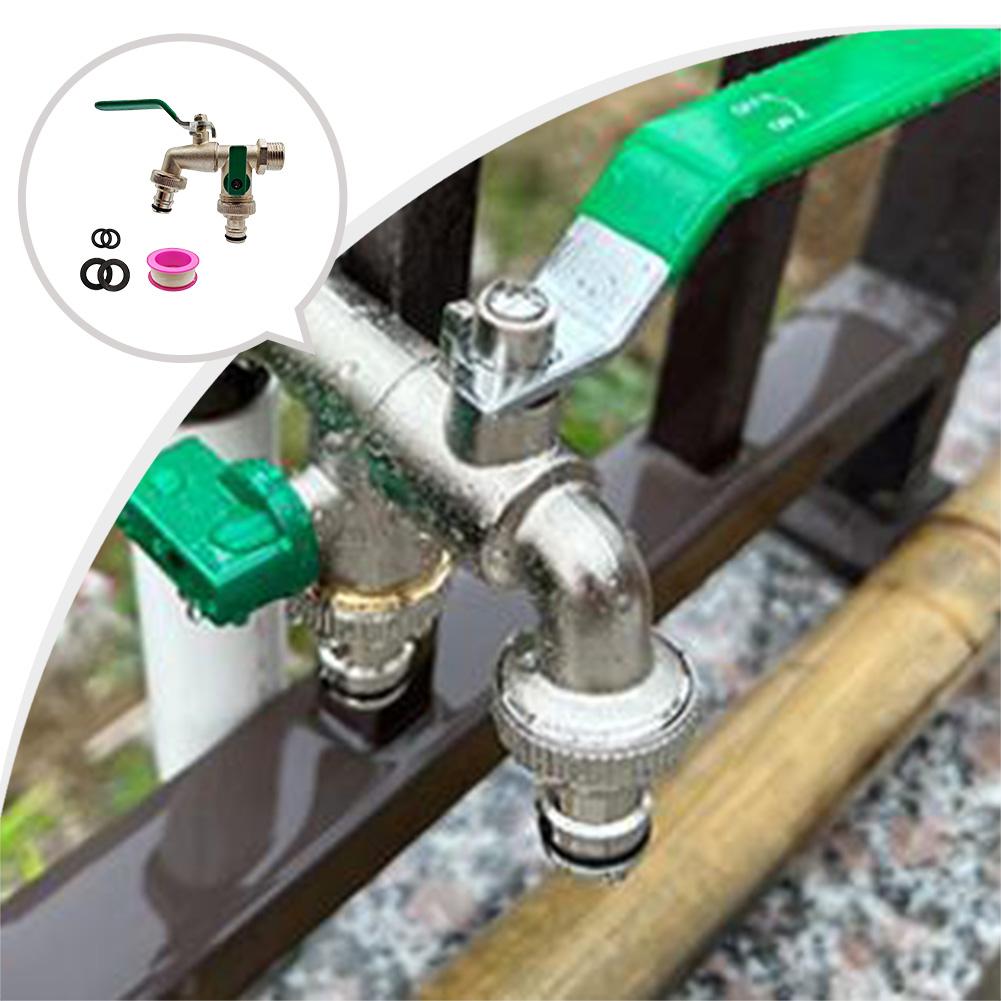 Garden Irrigation Faucet Turn On/Off Lever Handle Watering Supply Taps Ball Valve Tank Water Tap Garden Watering Connector