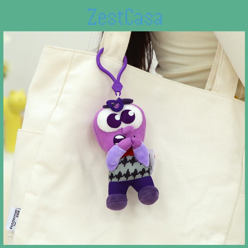 Keychain Out Inside Cute Cartoon Girl Schoolbag Decorated Plush Doll Pendant