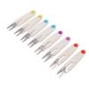 8Pcs Thread Snips Safety Cover Spring Action Lightweight Durable Portable Wide Application Thread