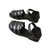Fashion 2024 High Quality Women's Shoes Closed Toe Women's Sandals Summer Casual Sandals Women Buckle Strap Cover Heel Rome Ladies Shoes
